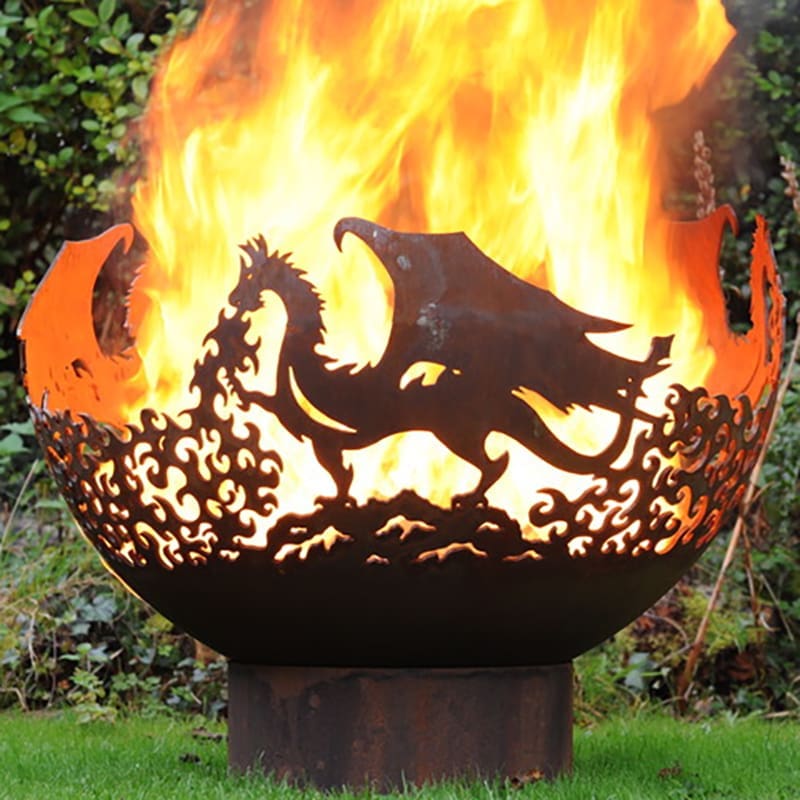 Dragon fire bowl by Andy Gage
